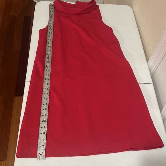 Ann Taylor, Sleeveless, Pink, High Neck Dress, Size Medium - Picture 7 of 8